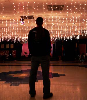 Blues Benefit Sound Man with lights
